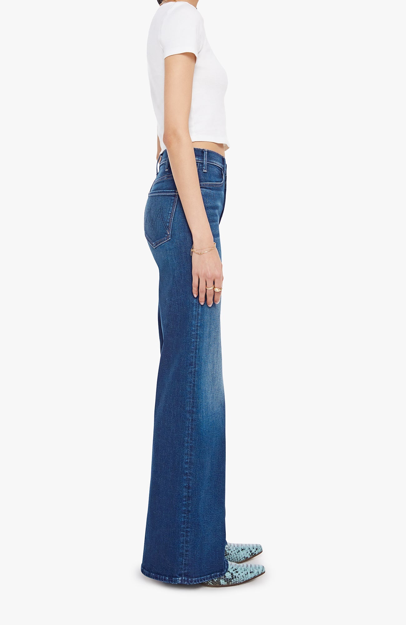 Mother Denim The Hustler Roller Sneak - Troublemaker