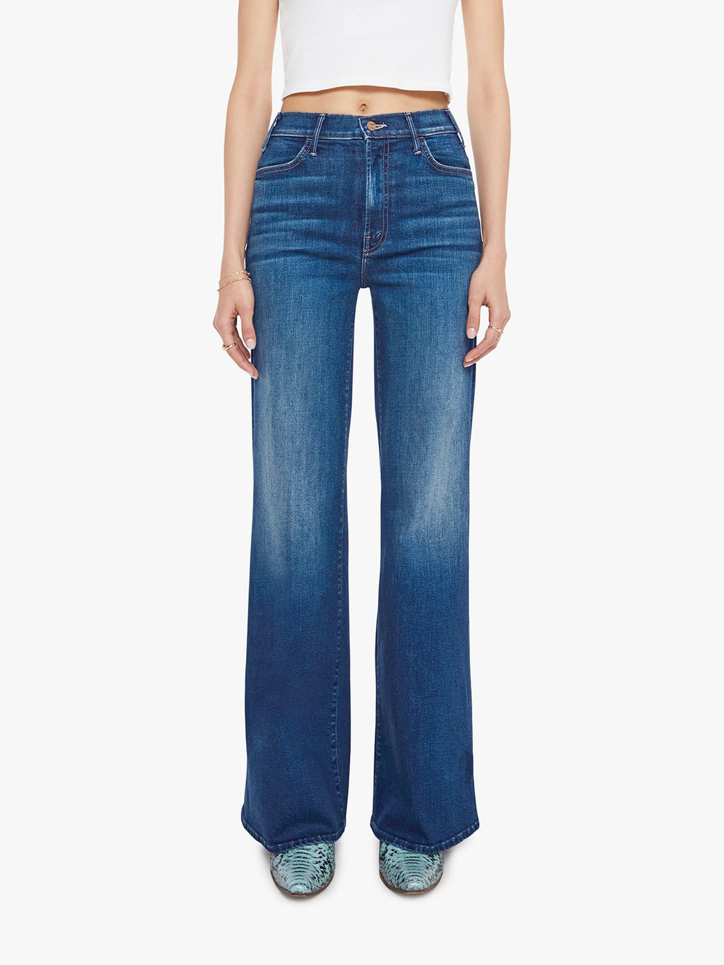 Mother Denim The Hustler Roller Sneak - Troublemaker
