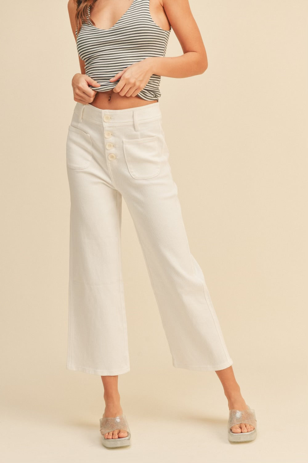 Pocket Trouser White
