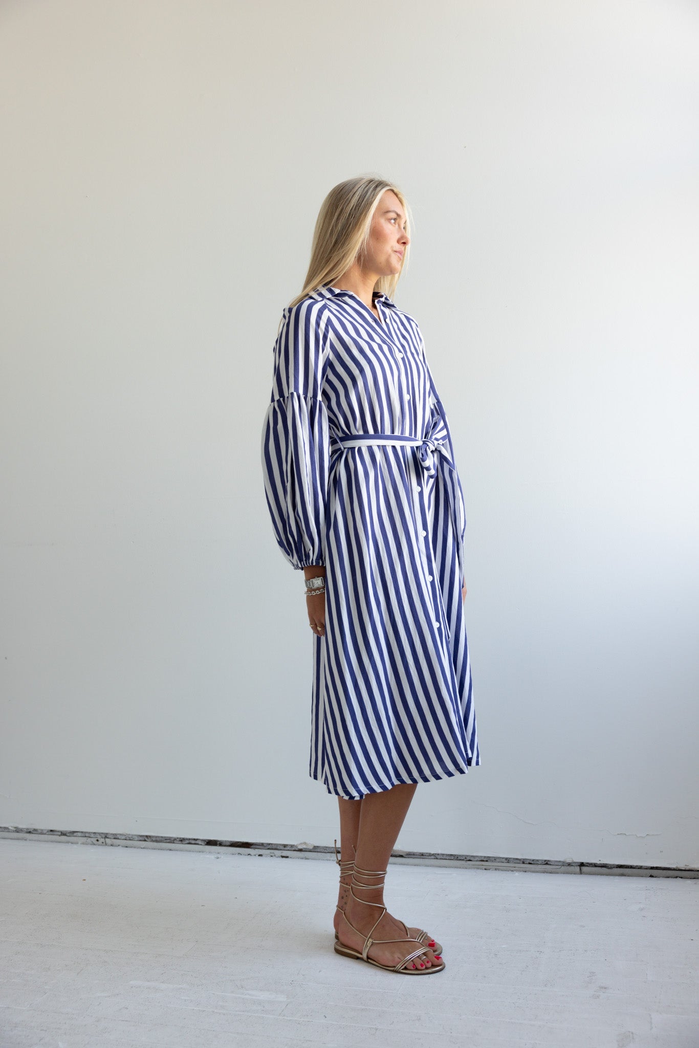 Ischia Navy Stripe Dress