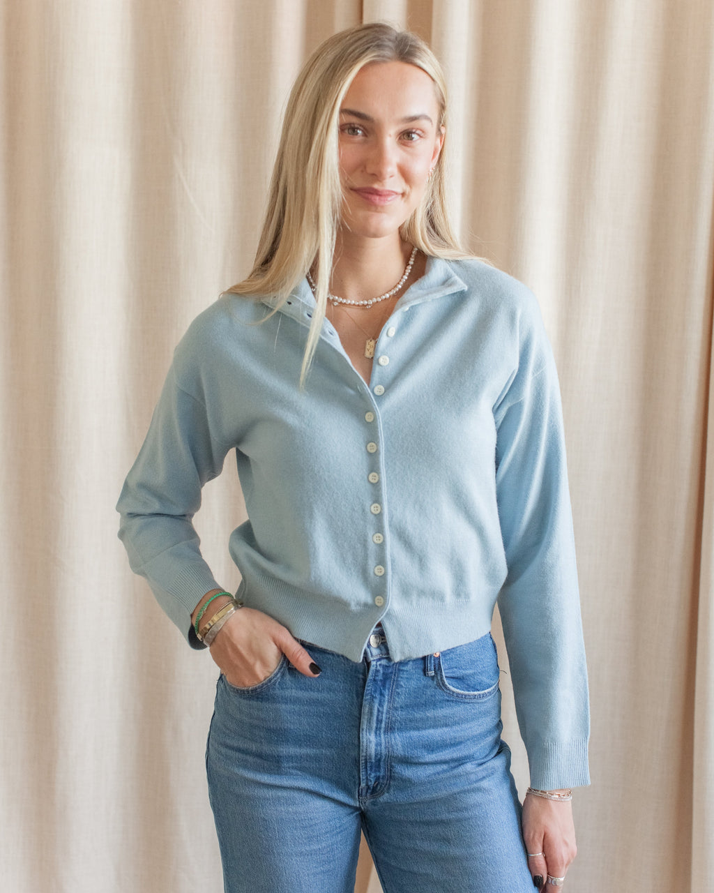 Lola Cardigan - Sky