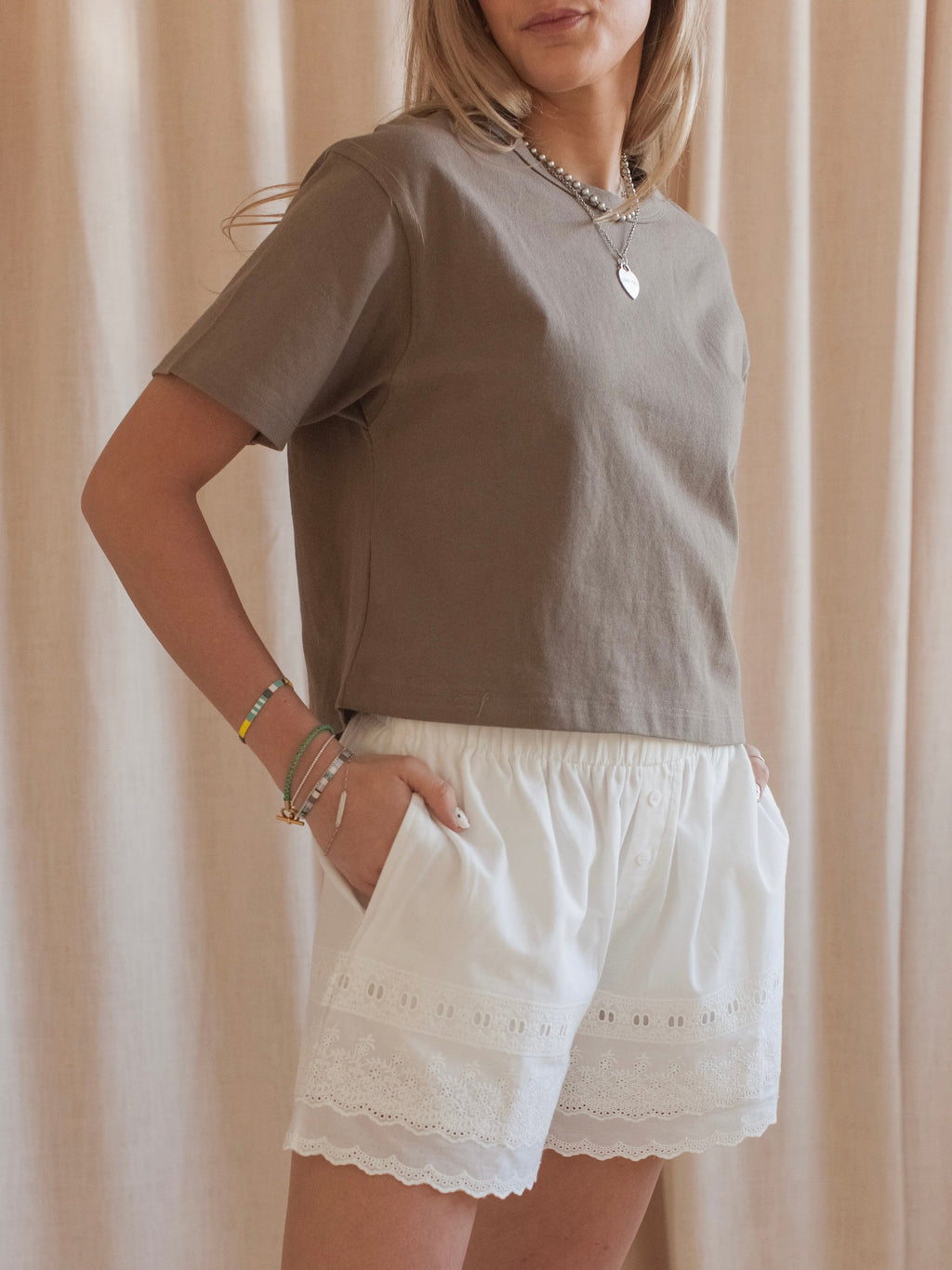 Emma Eyelet Shorts