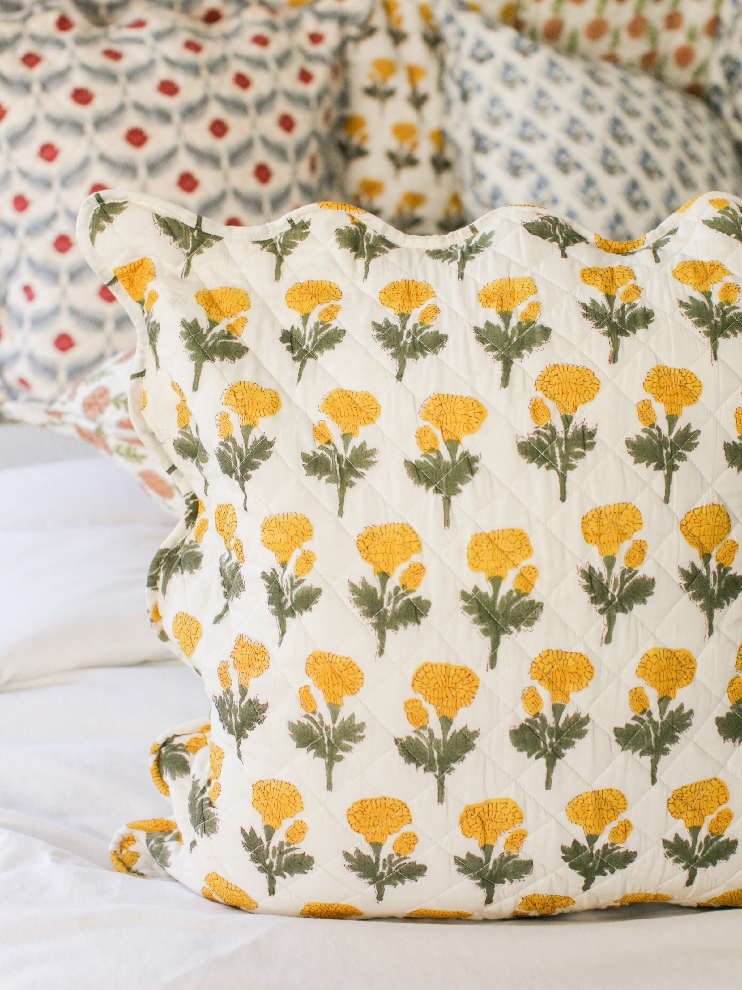 Maison de Frédéric Euro Sham- Sunflower