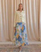 Patchwork Midi Skirt