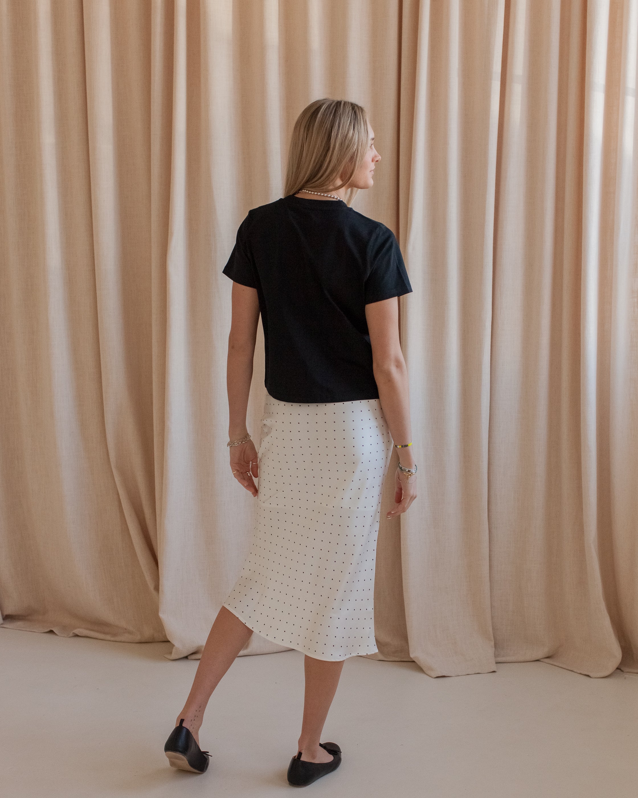 Dotted Slip Skirt