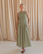 Emerald Gingham Dress