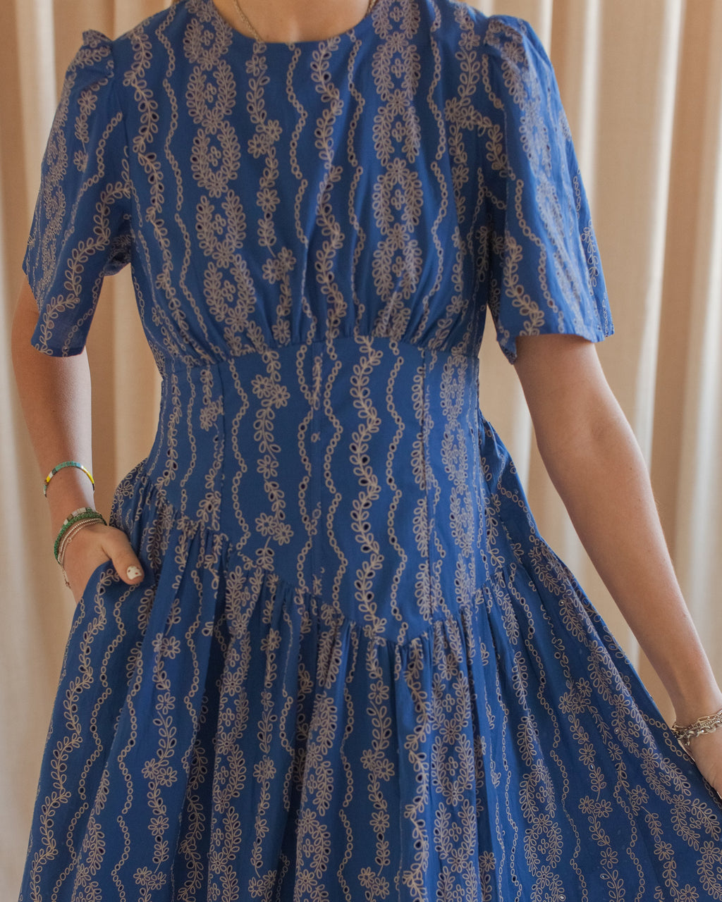 Kaya Eyelet Maxi Dress