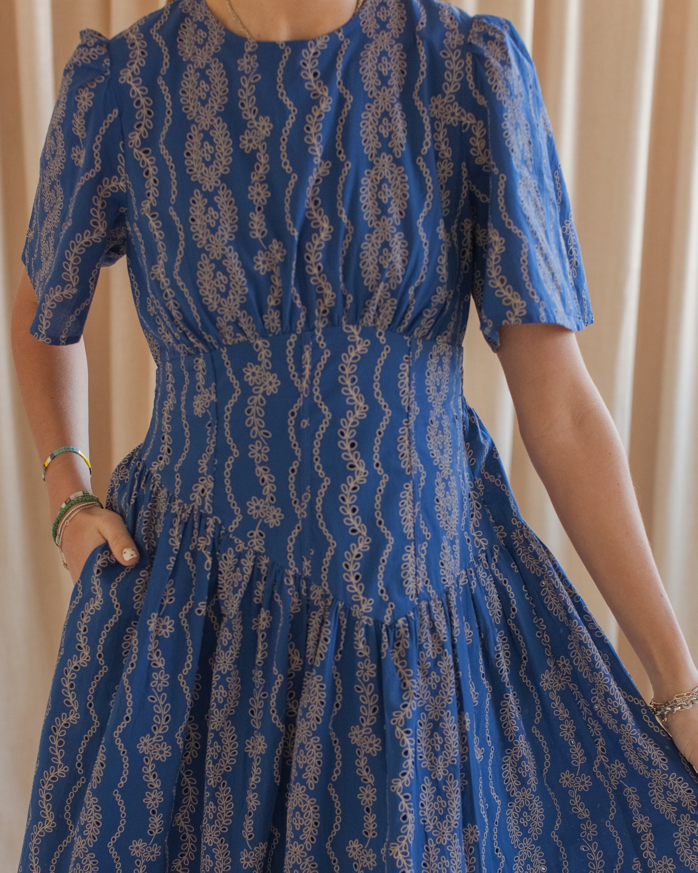 Kaya Eyelet Maxi Dress