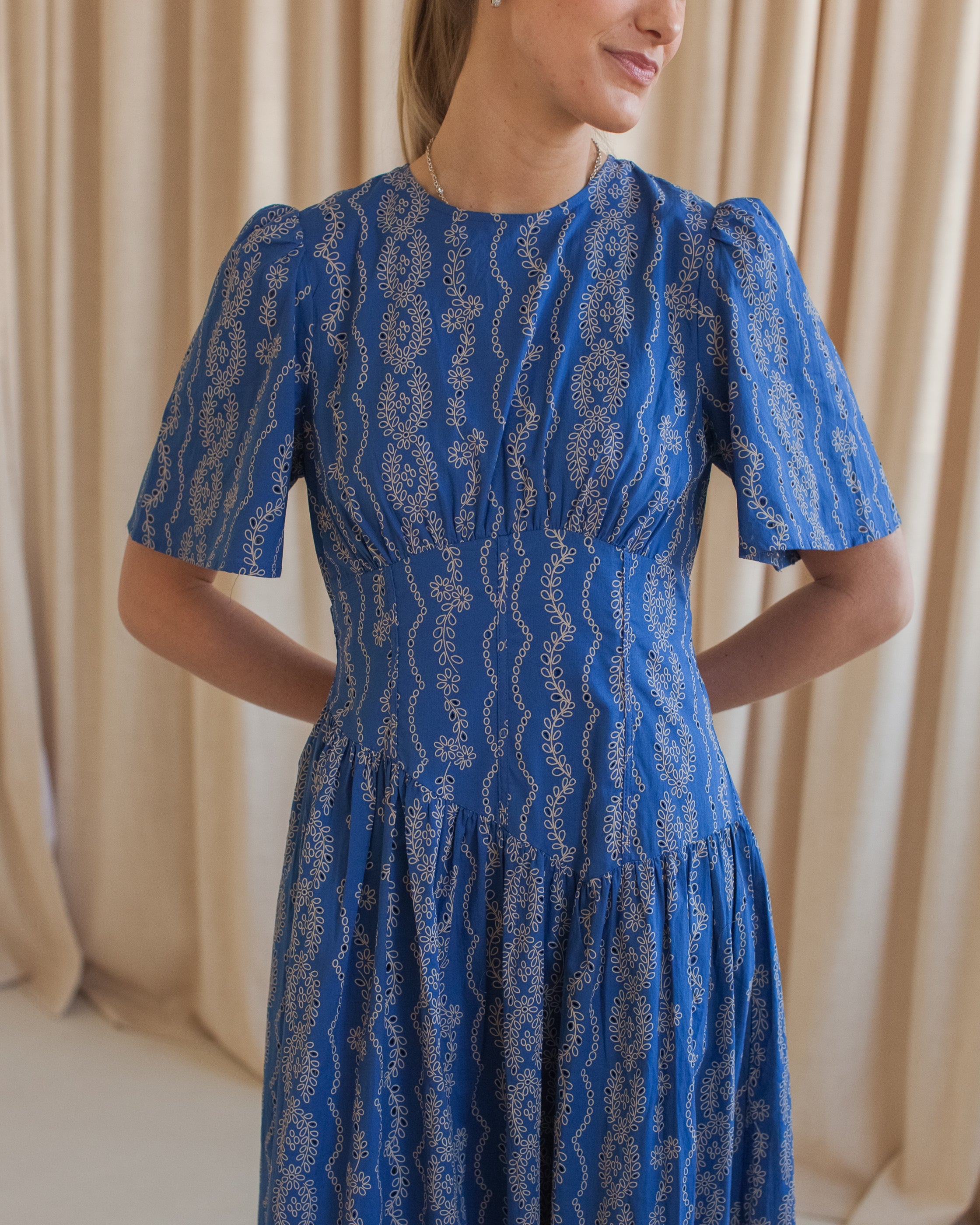 Kaya Eyelet Maxi Dress