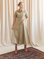 Felicity Belted Midi Dress