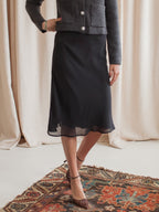Mara Slip Skirt - Black
