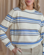 Sammi Striped Top- Cream