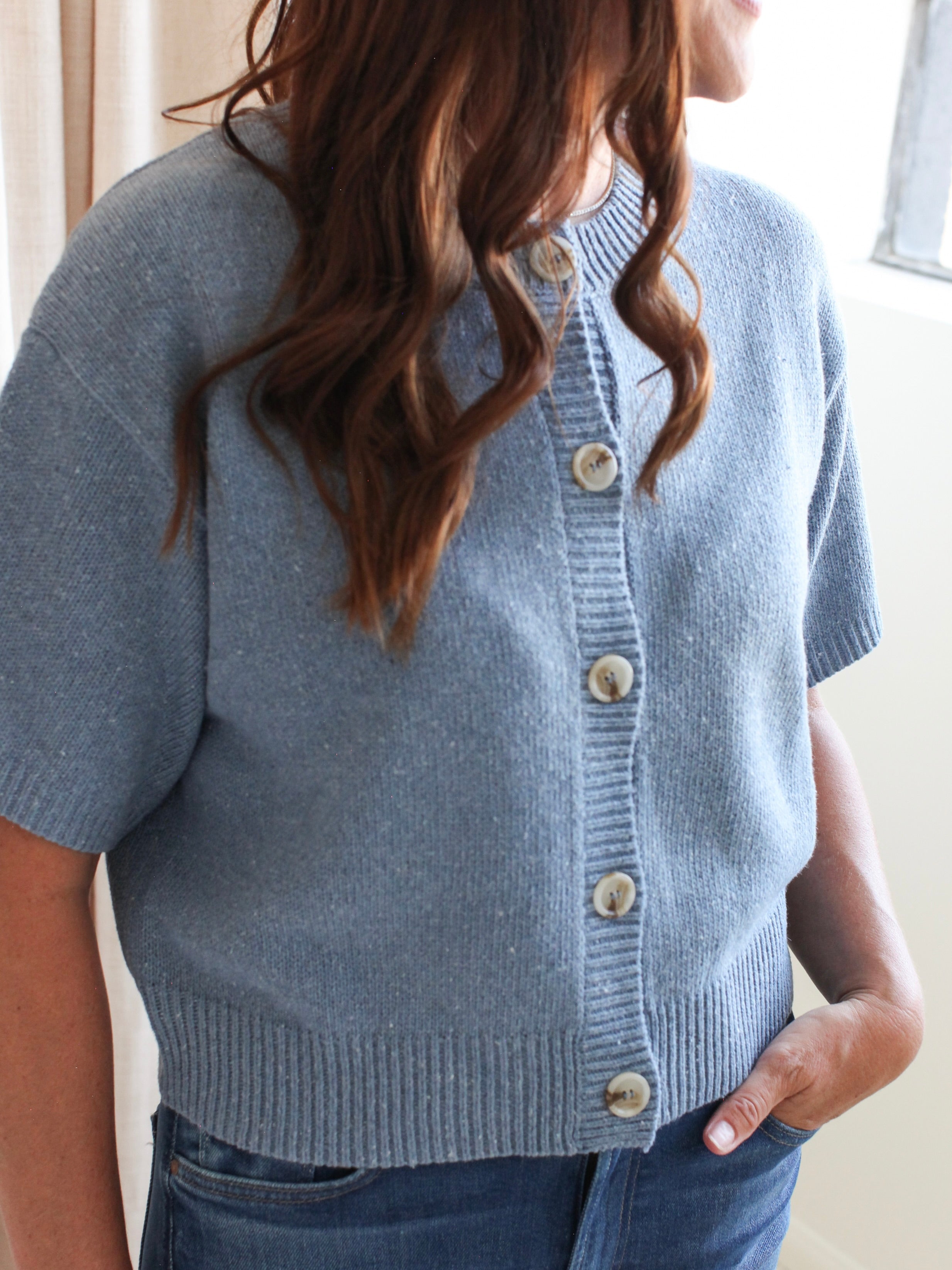 Beth Cardigan - Sky