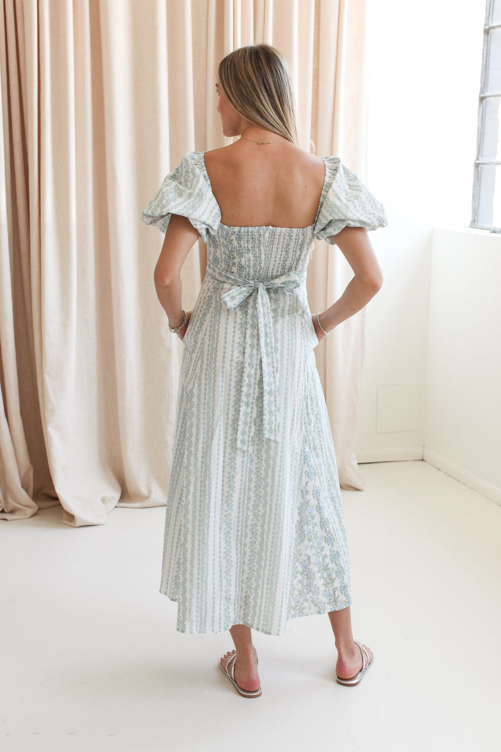 Taylor Puff Sleeve Maxi Dress
