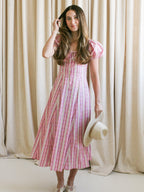 Paige Puff Sleeve Midi Dress