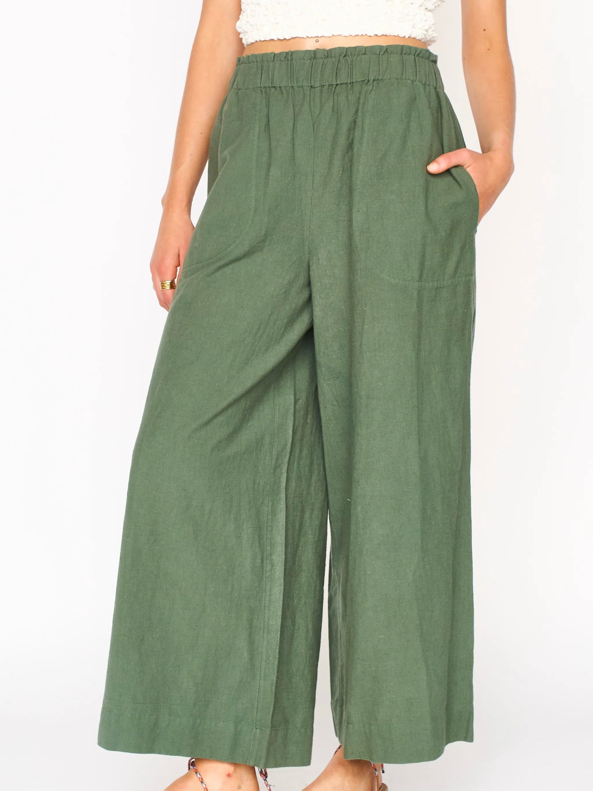 Mirth Pant in Kelp