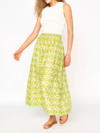 MIRTH Verona Skirt in Lime Popova