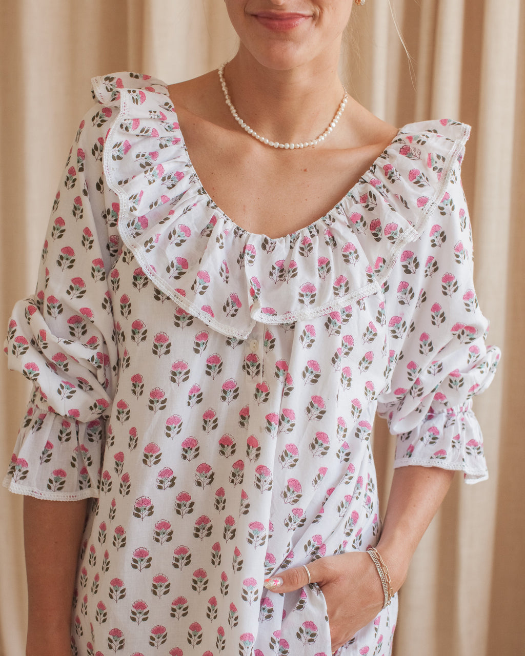 Maison de Frédéric Bennet House Dress- Pink